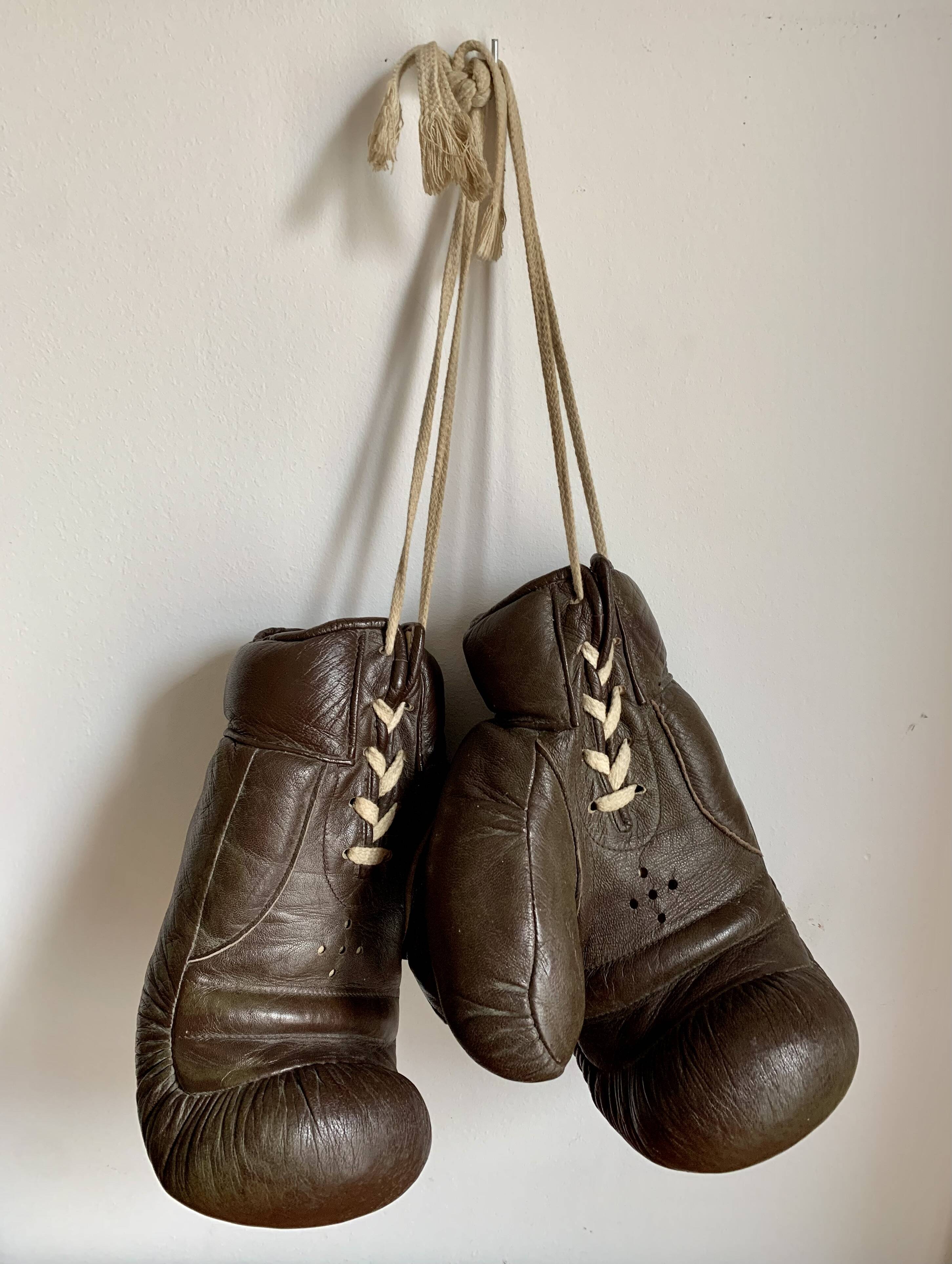 Vintage boxing gloves, 1940s