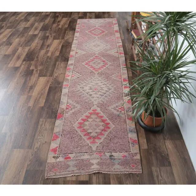 Turkish Hand-Knotted Runner 80x314