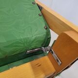 Pair of armchairs 1950 vintage reclining backrest