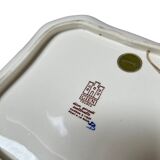 Gien earthenware dish, peony decoration