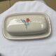 Vintage ceramic butter dish with lid.