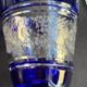 Josephinenhütte - red wine glasses (5) - Art Nouveau - Cut and engraved Crystal Roemer