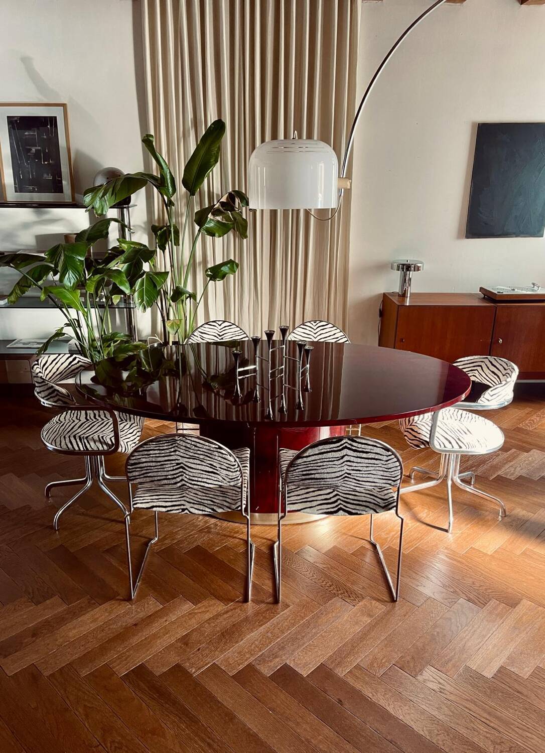 Vintage dining table by Jean-Claude Mahey for Roche Bobois – 1970s