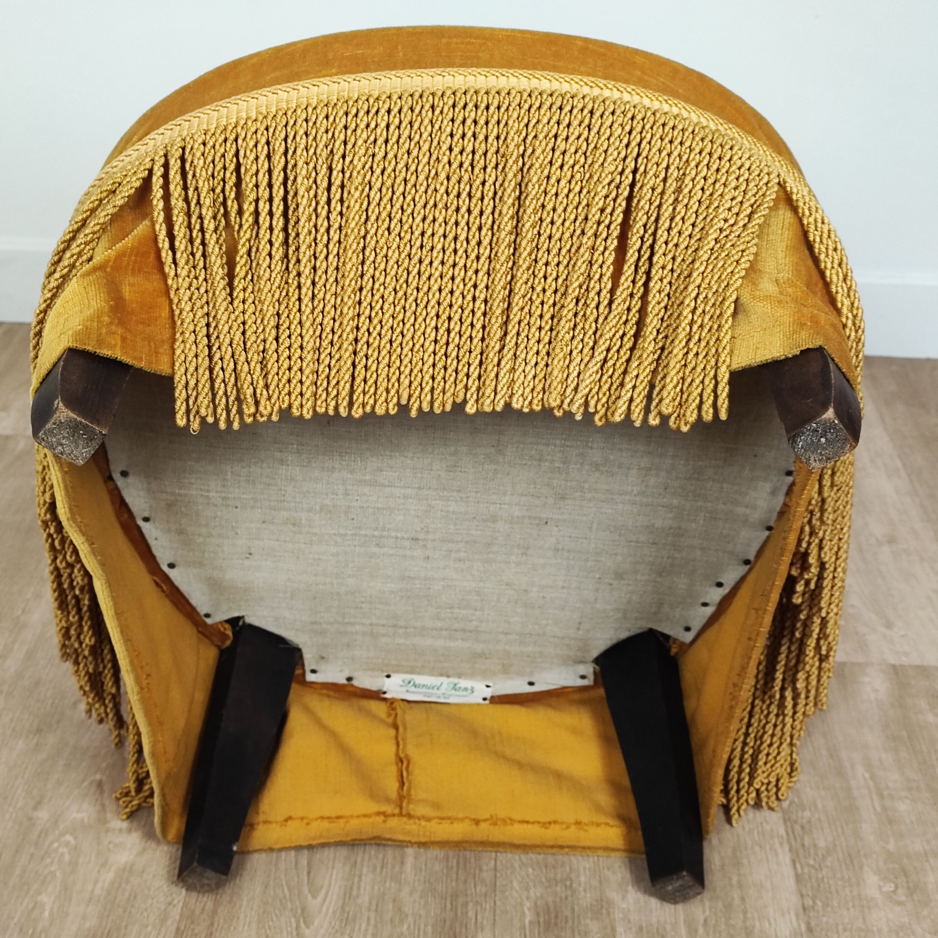 Velvet toad easy chair