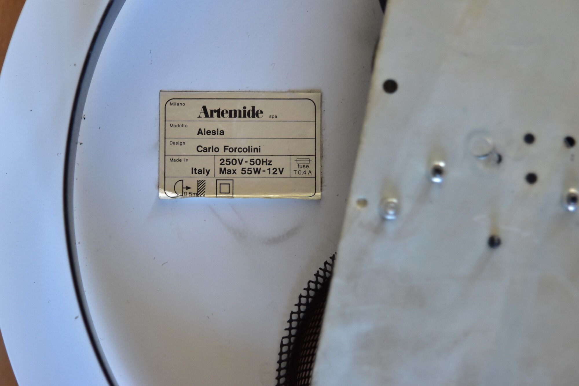 1980s Alessia Ceiling Lamp by Carlo Forcolini for Artemide, Made in Italy