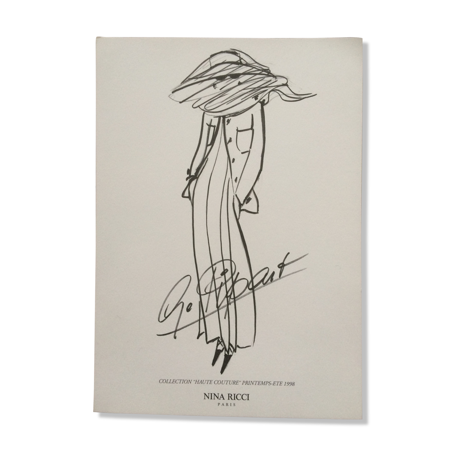 Fashion illustration Nina Ricci, collection spring/summer 1998