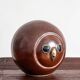 Glazed stoneware owl head, 1950s-60s