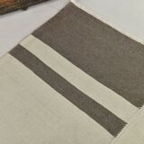 Kilim Gray Beige Ethnic Pattern Vintage Kilim Rug, 282x395Cm