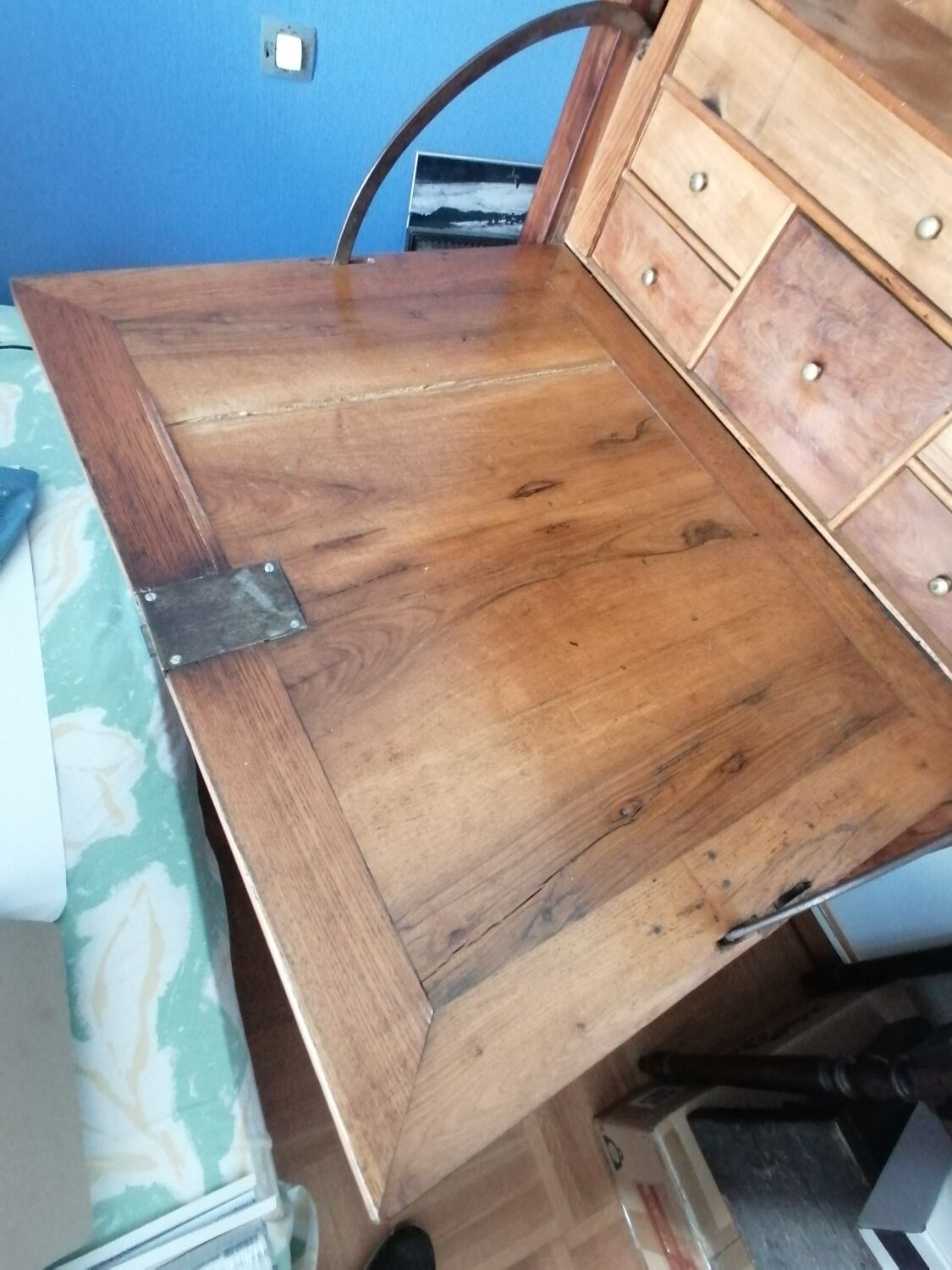 19th century elm secretary