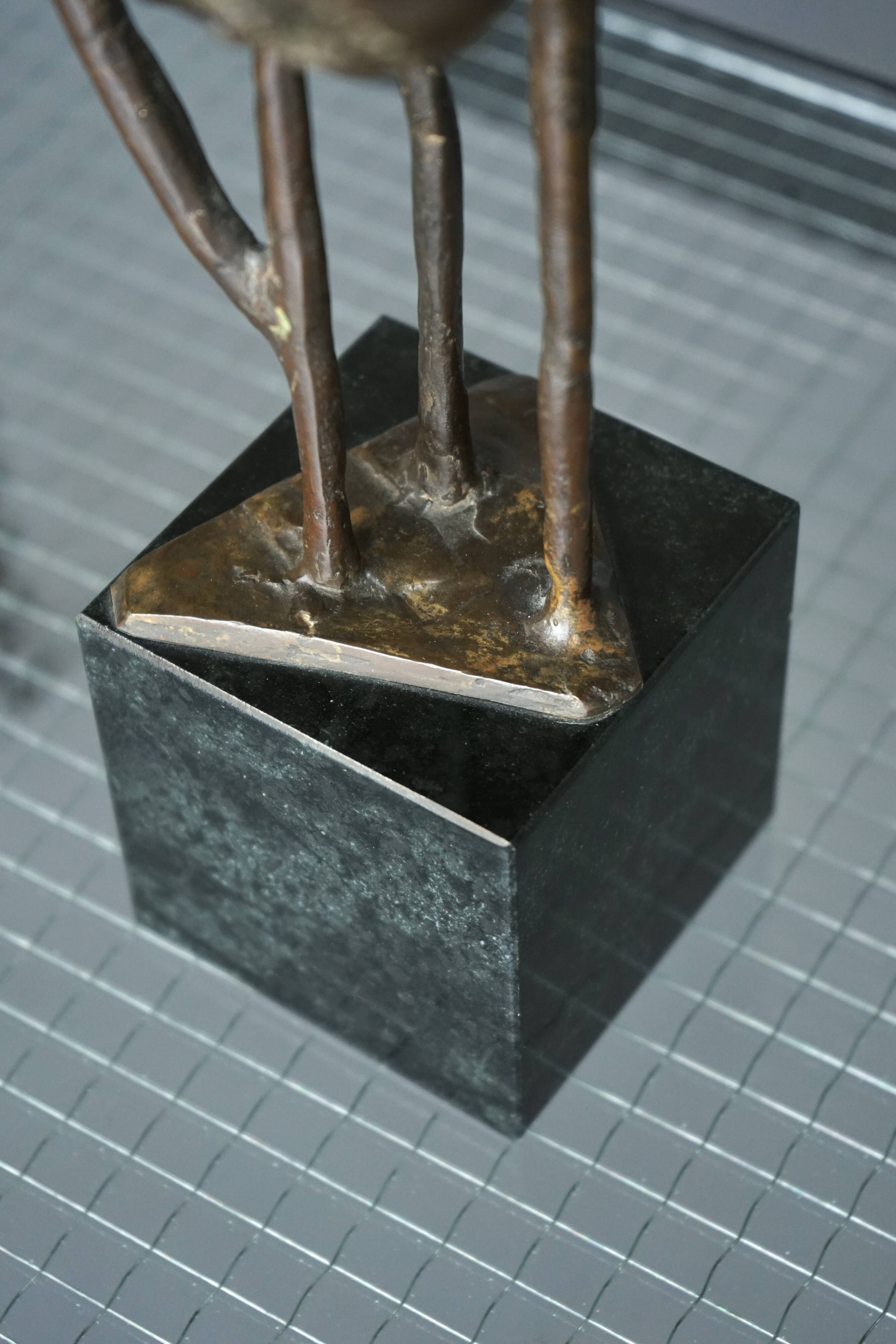 Abstract Bronze Sculpture by Jetty Homan, Netherlands, 1972