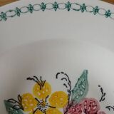 3 Digoin Sarreguemines soup plates