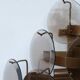 Set of 2 Vistosi Murano Wall Lamps Smoked Disc, 1970