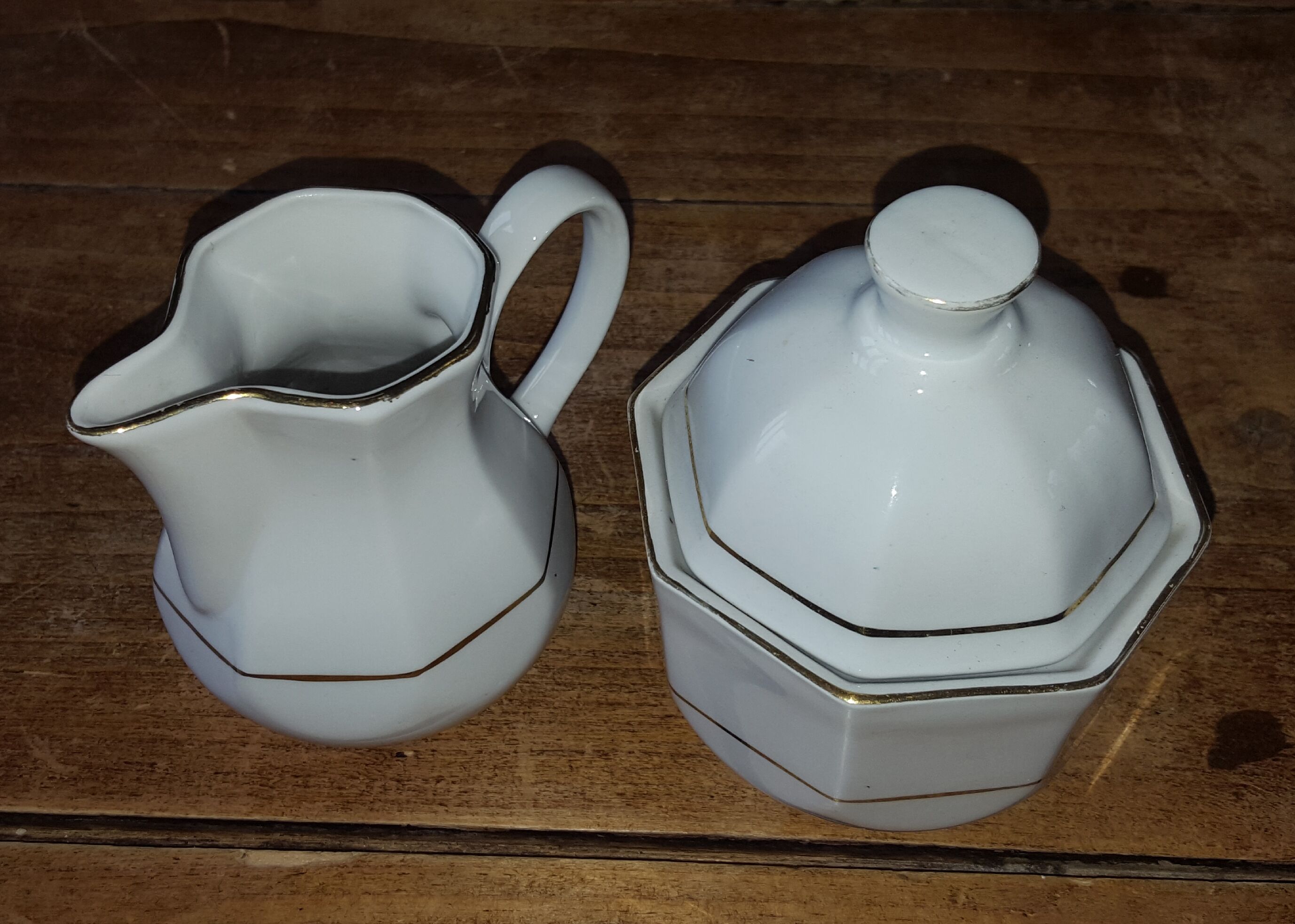 Ensemble crémier et sucrier Zajecar Yugoslavia vintage