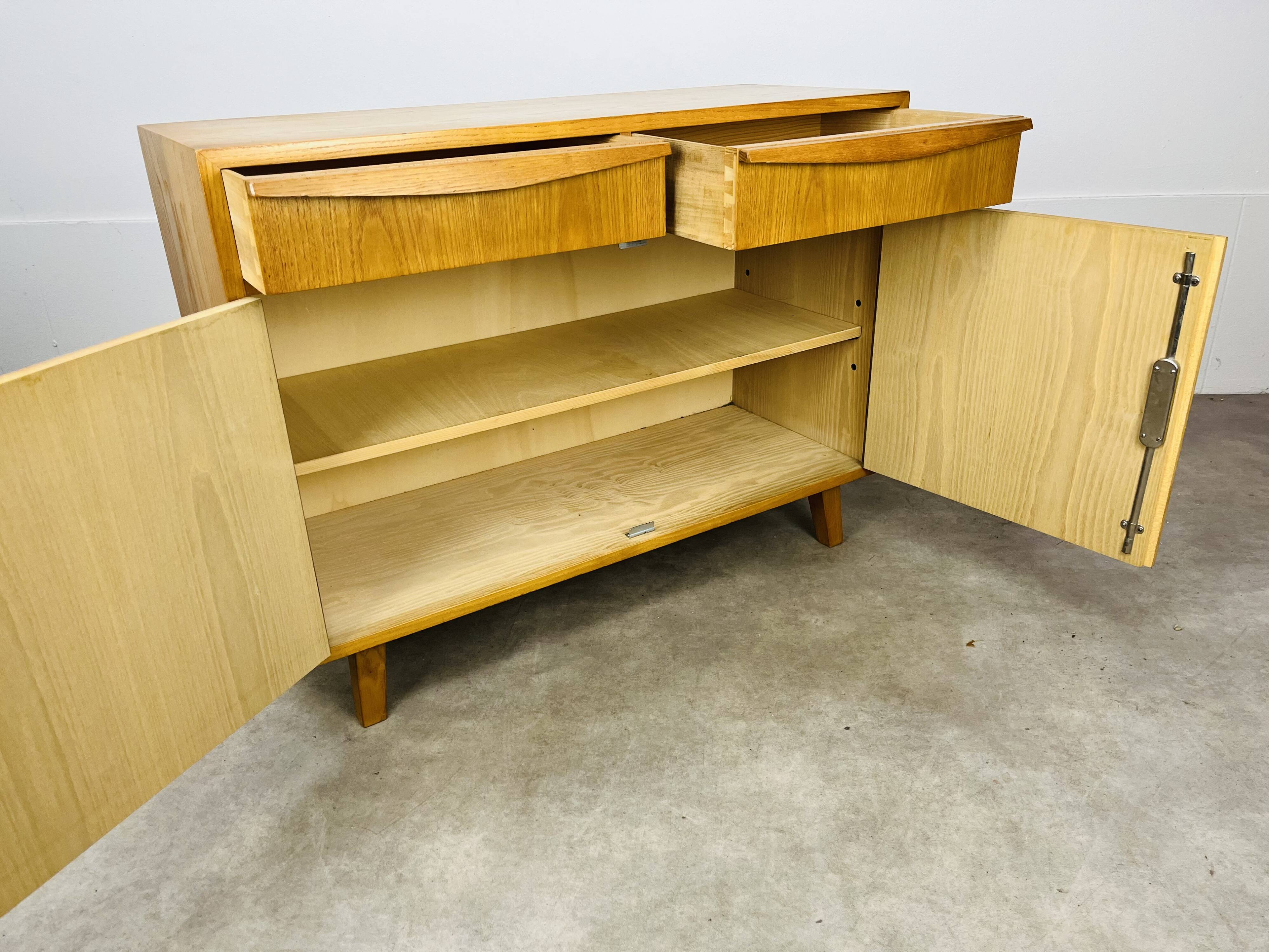 Vintage chest of drawers in Scandinavian style blond wood by Victoria Möbel Switzerland
