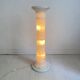 Luminous Alabaster Column Stand