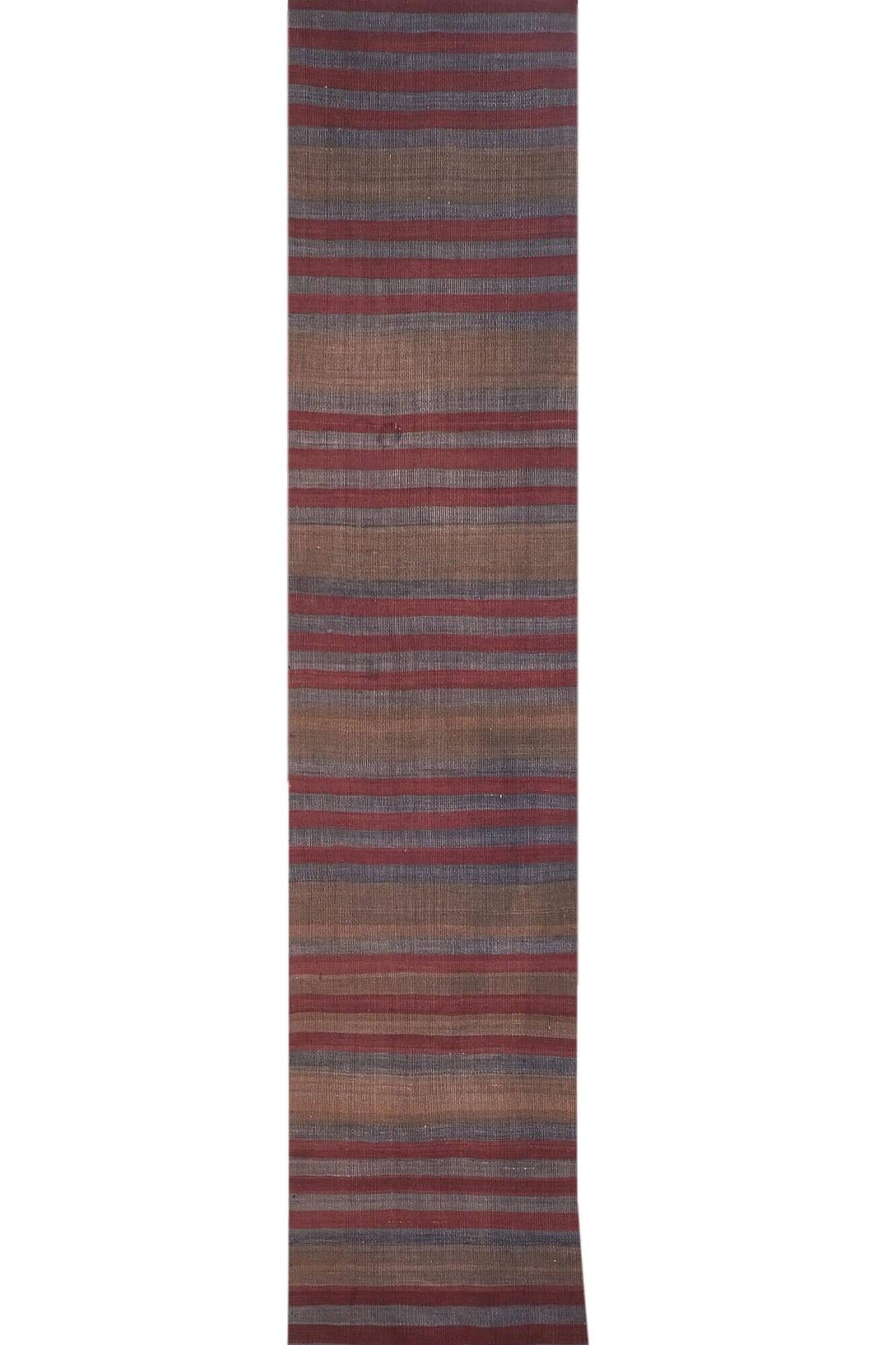 Vintage Turkish hallway rug 64x559 cm