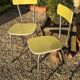 Paire de chaise Formica jaune