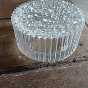 Plafonnier, applique en verre pressé, 1970