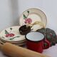 Set of 6 ceramic dessert plates