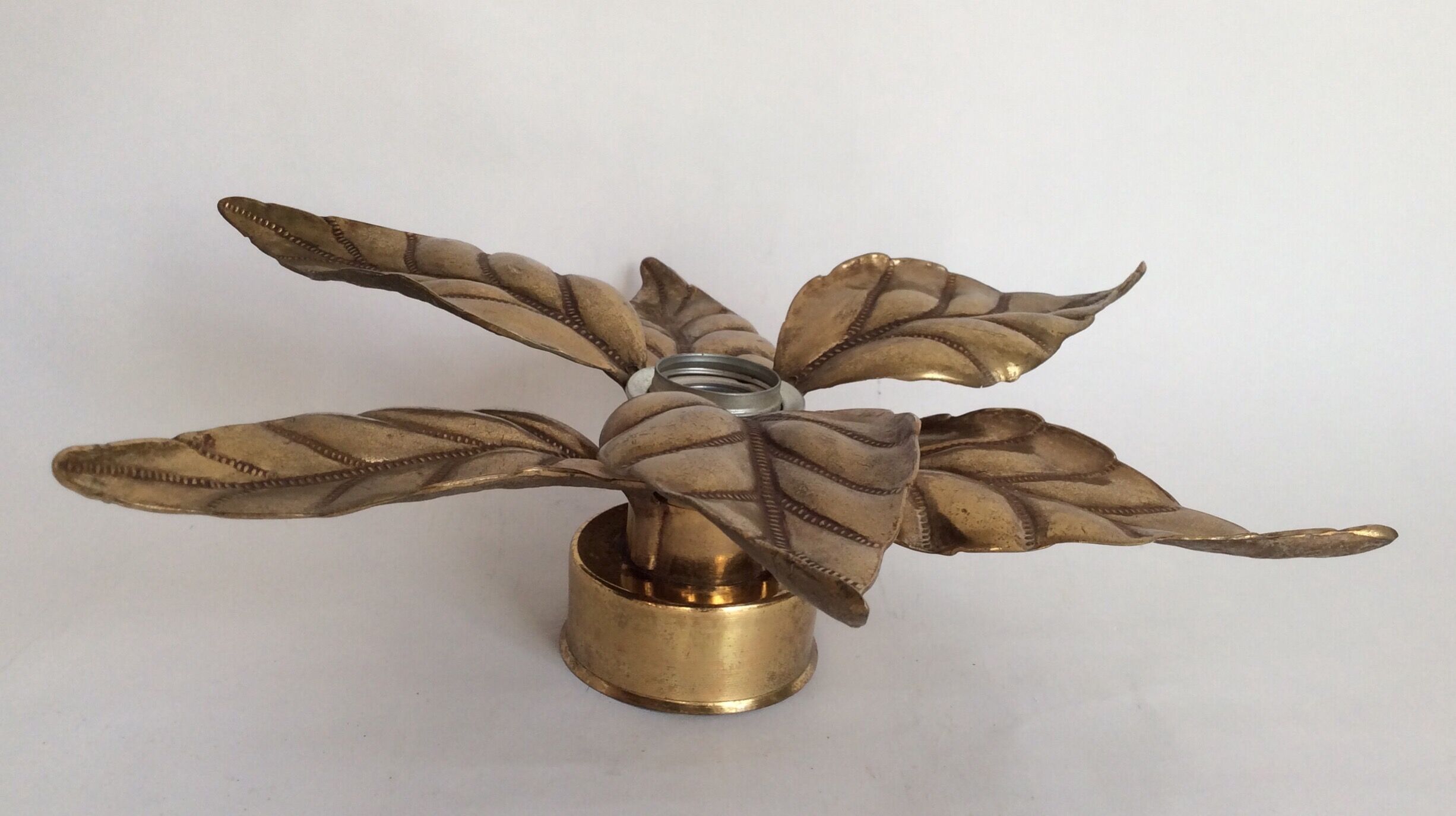 Wall light leaves by Willy Daro, 70s