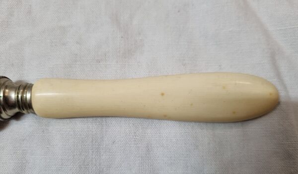6 couteaux à viande, manche ivoire, fin xixeme