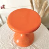 Robur Sgabello Americano stool orange plastic vintage 70s