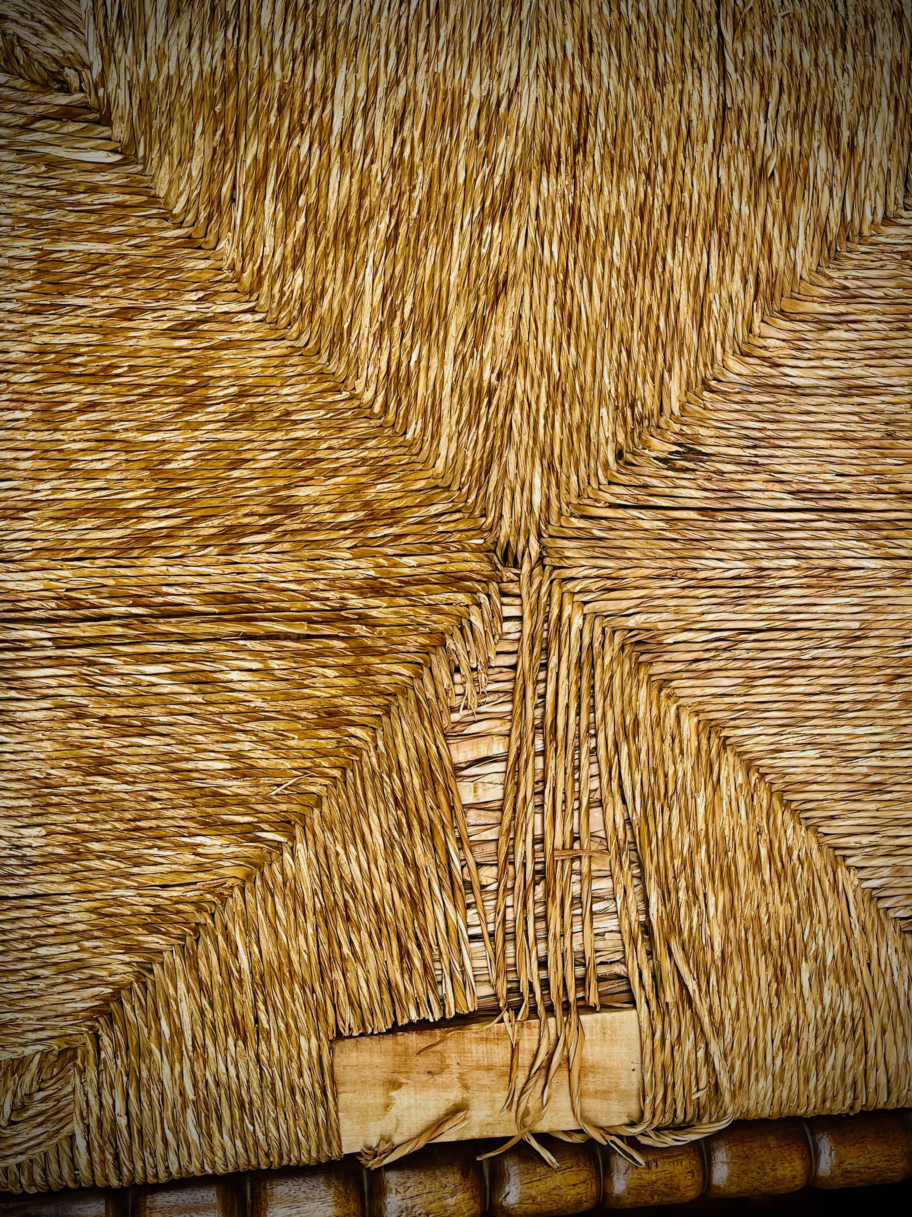 Brutalist chairs mulched in turned wood from the 60s