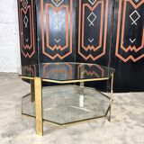 Table basse octogonale en bronze Broncz