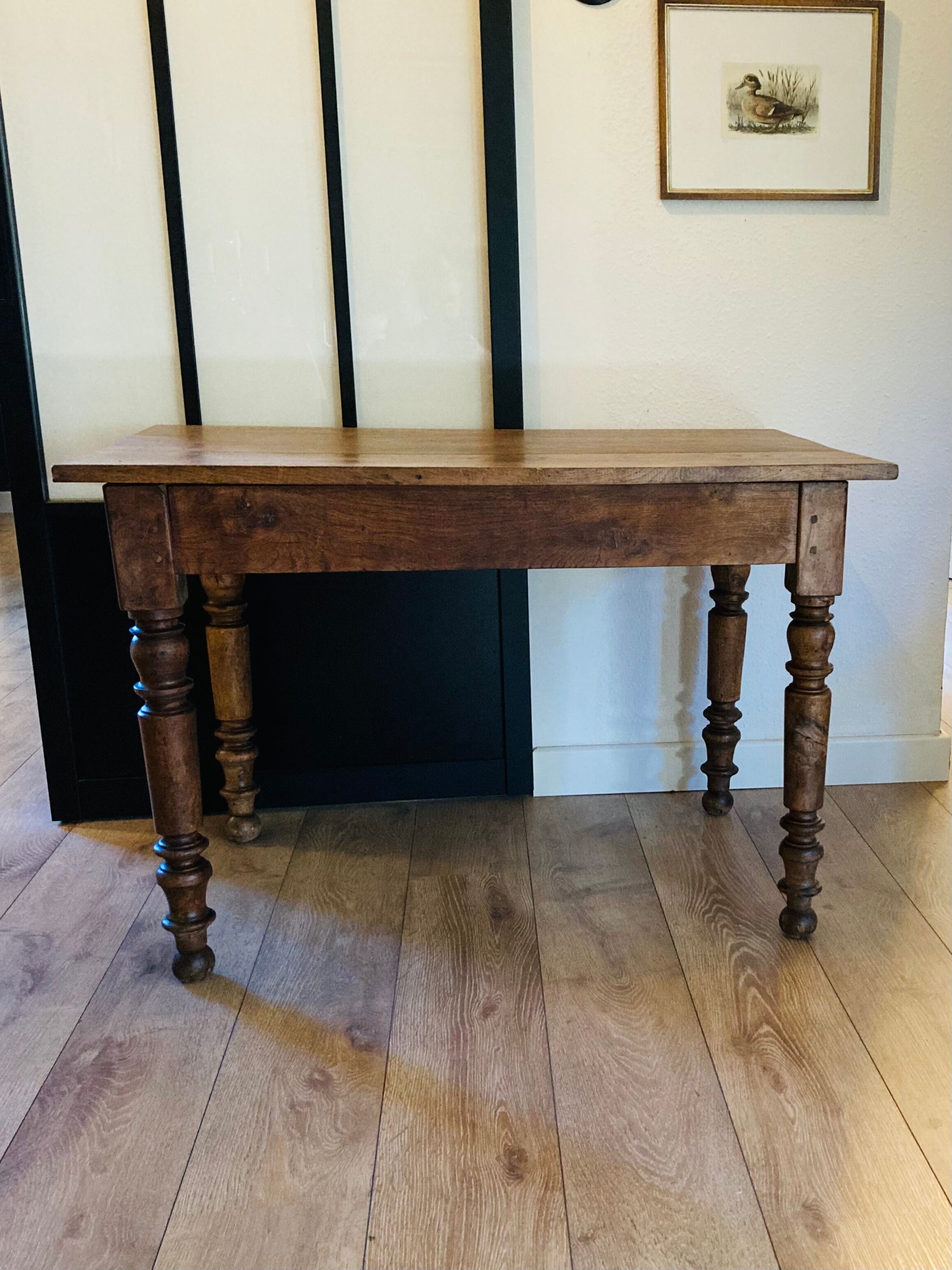 solid oak farmhouse table