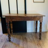 solid oak farmhouse table