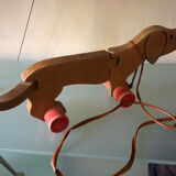 Wooden dog to pull
