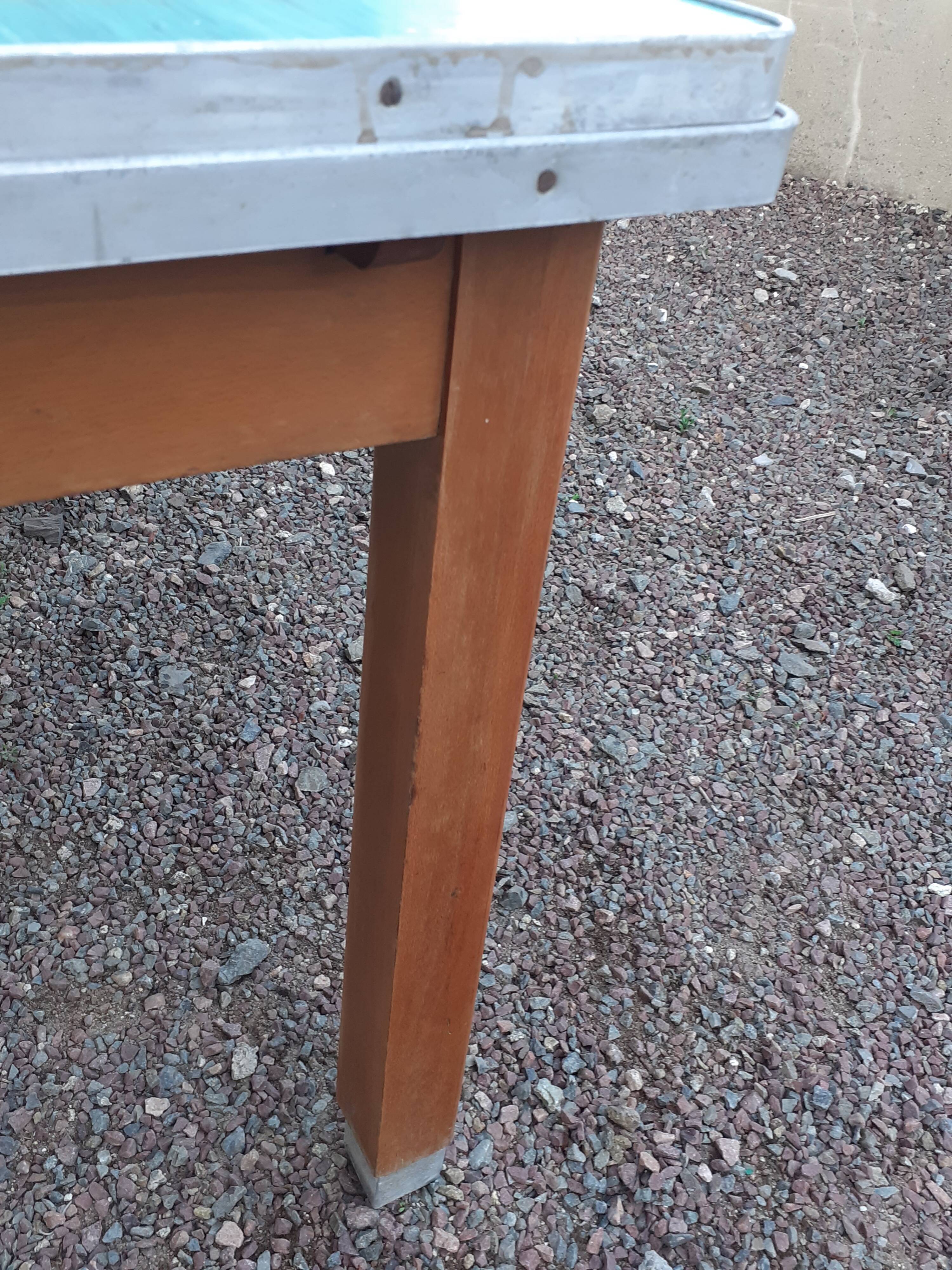Vintage wooden formica kitchen table