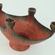 Keramik schale mit kerzenhaltern kunstkeramik conny walther denmark 60s