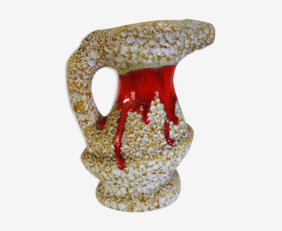Vase fat lava Vallauris années 60