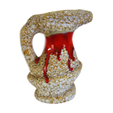 Vase fat lava Vallauris 60s