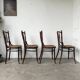 Set of 4 Fischel caned bistro chairs