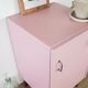 Pink storage cabinet