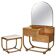 Art Deco whitewashed oak dressing table with Heal's stool.