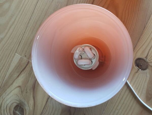 Lampe Ikea Gavik orange – design vintage années 70/80