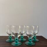 Lot de 5 verres à vin luminarc modèle Molière coloris Saphir