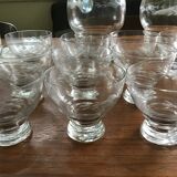 Glassware set with carafes, pitcher and bottle coasters