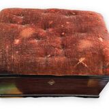 Coffret à bijou en bois de placage et velour