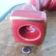Longchamp twisted burgundy and gold candlestick holder model 1758