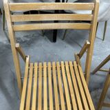 Vintage Scandinavian folding chairs