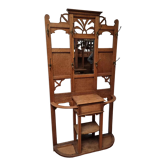 1930s oak cloakroom