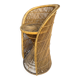 Natural Rattan Stool from the 1960s France