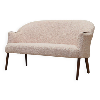 Canapé crème, design danois, années 1970, production : Danemark