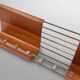 Mid-century coatrack by De Coene in bent plywood, Belgium 1960