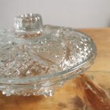 Bonbonnière en verre ciselé