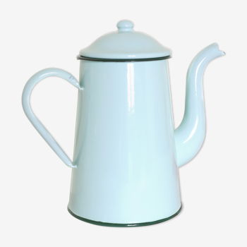 Old mint enamelled coffee maker